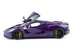 1/18 BBR Ferrari LaFerrari 2012 open diecast - SPECIAL PACK Purple Dubai- Viola Vio tailor made