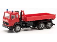 1/87 Iveco Magirus Abrollmulden-LKW Feuerwehr, red
