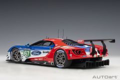 AUTOART - FORD USA - GT 3.5L TURBO V6 TEAM FORD CHIP GANASSI UK N 67 LMGTE PRO 2nd 24h LE MANS 2017 H.TINCKNELL - A.PRIAULX - P.DERANI