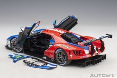 AUTOART - FORD USA - GT 3.5L TURBO V6 TEAM FORD CHIP GANASSI UK N 67 LMGTE PRO 2nd 24h LE MANS 2017 H.TINCKNELL - A.PRIAULX - P.DERANI