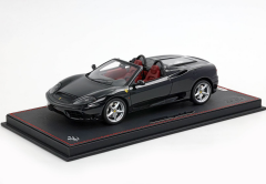 1/18 BBR Ferrari 360 Modena Spider manual gear Gloss Black - Bordeaux - P18229E