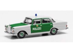 1/87 Mercedes Benz 200 Heckflosse Police Hamburg, silver/green