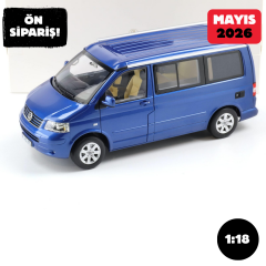 Ön Sipariş - 1/18 Norev Volkswagen VW T5 California Ravenna blue metallic - 188607