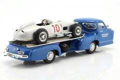 WERK83 - Set: Mercedes-Benz racing transporter blue Wonder with Mercedes-Benz W196