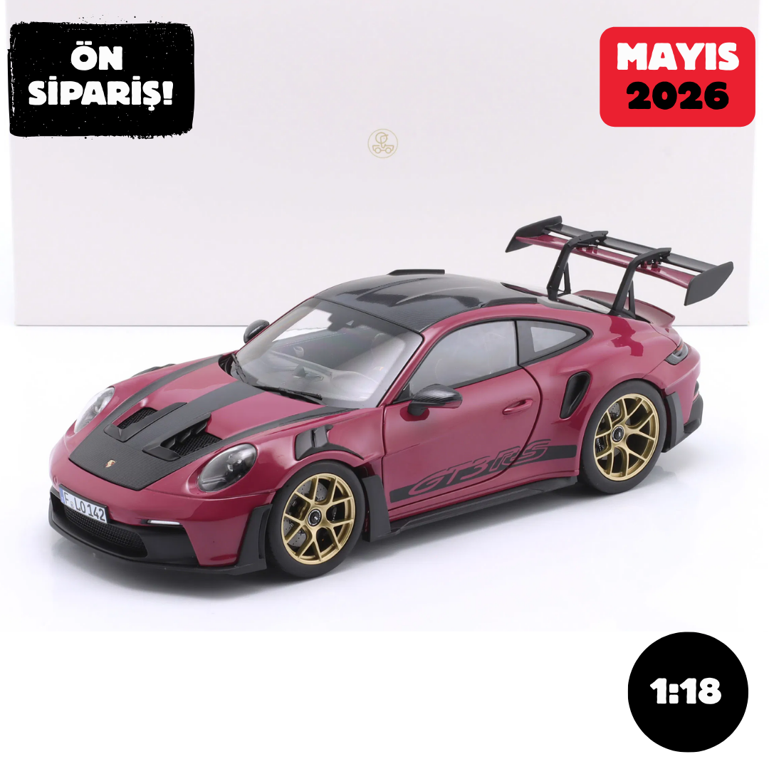 Ön Sipariş - 1/18 Norev Porsche 911 (992) GT3 RS Weissach package star ruby - 187370