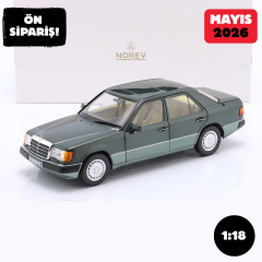 Ön Sipariş - 1/18 Norev Mercedes-Benz 230 E (W124) 1990 night green metallic -  183952