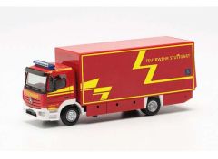 1/87 Mercedes Benz Atego `13 Koffer-LKW Branddirektion Stuttgart, red/yellow