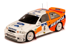 1/18 IXO-MODELS - FORD ENGLAND - ESCORT WRC TEAM FORD REPSOL MOTOR COMPANY N 6 2nd RALLY ACROPOLIS 1997 JUHA KANKKUNEN - JUHA REPO