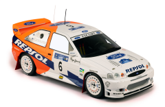 1/18 IXO-MODELS - FORD ENGLAND - ESCORT WRC TEAM FORD REPSOL MOTOR COMPANY N 6 2nd RALLY ACROPOLIS 1997 JUHA KANKKUNEN - JUHA REPO