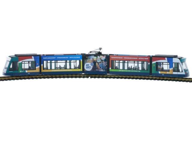1/87 Siemens Combino Stadtwerke Postdam, green/blue/red