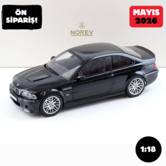 Ön Sipariş - 1/18 Norev BMW M3 CSL E46 Coupe 2000 Saphire black - 183017