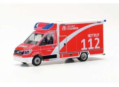 1/87 MAN TGE Fahrtec Berliner Fire Department, red/grey