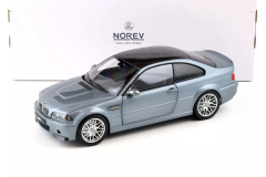 Ön Sipariş - 1/18 Norev BMW M3 CSL E46 Coupe 2000 Grey Metallic - 183016