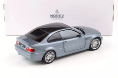 Ön Sipariş - 1/18 Norev BMW M3 CSL E46 Coupe 2000 Grey Metallic - 183016