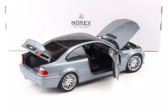 Ön Sipariş - 1/18 Norev BMW M3 CSL E46 Coupe 2000 Grey Metallic - 183016
