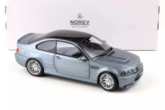 Ön Sipariş - 1/18 Norev BMW M3 CSL E46 Coupe 2000 Grey Metallic - 183016