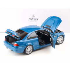 Ön Sipariş - 1/18 Norev BMW M3 E46 Coupe 2000 Blue met - 183001