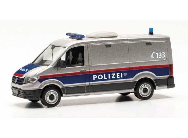 1/87 Volkswagen Crafter FD Police Österreich, silver/blue/red