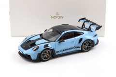 Ön Sipariş - 1/18 Norev Porsche 911 (992) GT3 RS Weissach package Gulf blue - 187367