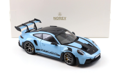 Ön Sipariş - 1/18 Norev Porsche 911 (992) GT3 RS Weissach package Gulf blue - 187367