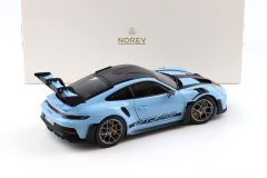 Ön Sipariş - 1/18 Norev Porsche 911 (992) GT3 RS Weissach package Gulf blue - 187367