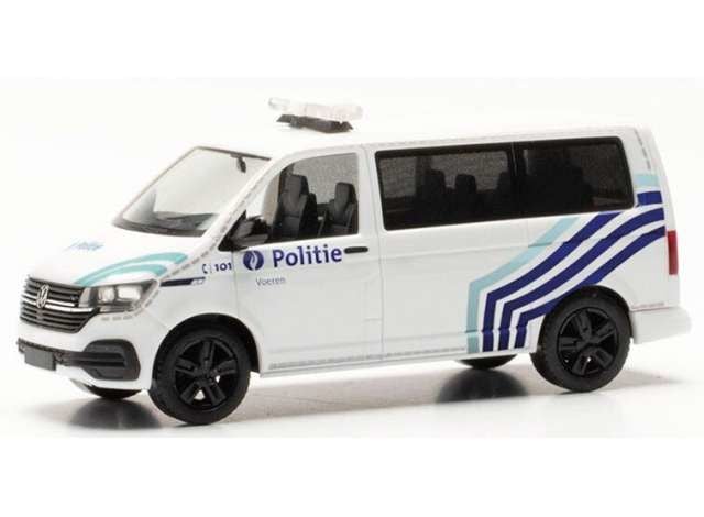 1/87 Volkswagen T6.1 Politie België (B), white/blue