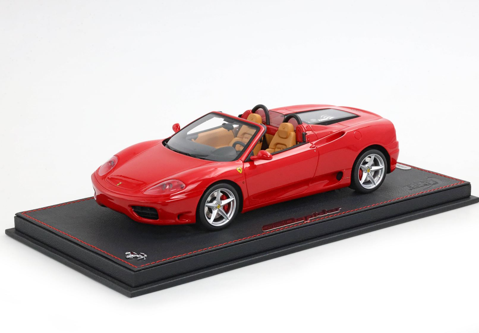 1/18 BBR Ferrari 360 Modena Spider automatic gear Rosso Corsa - Beige interior - challenge back grid