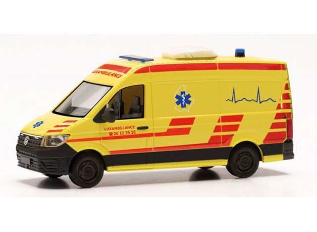 1/87 Volkswagen Crafter Luxambulance (L), red/yellow