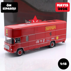 Ön Sipariş -  1/18 CMR OM FIAT 150 ROLFO TRUCK CAR TRANSPORTER 2-ASSI 1966 - FOR F1 312B 1970 AND FERRARI P3 SPIDER 1966 - CMR176