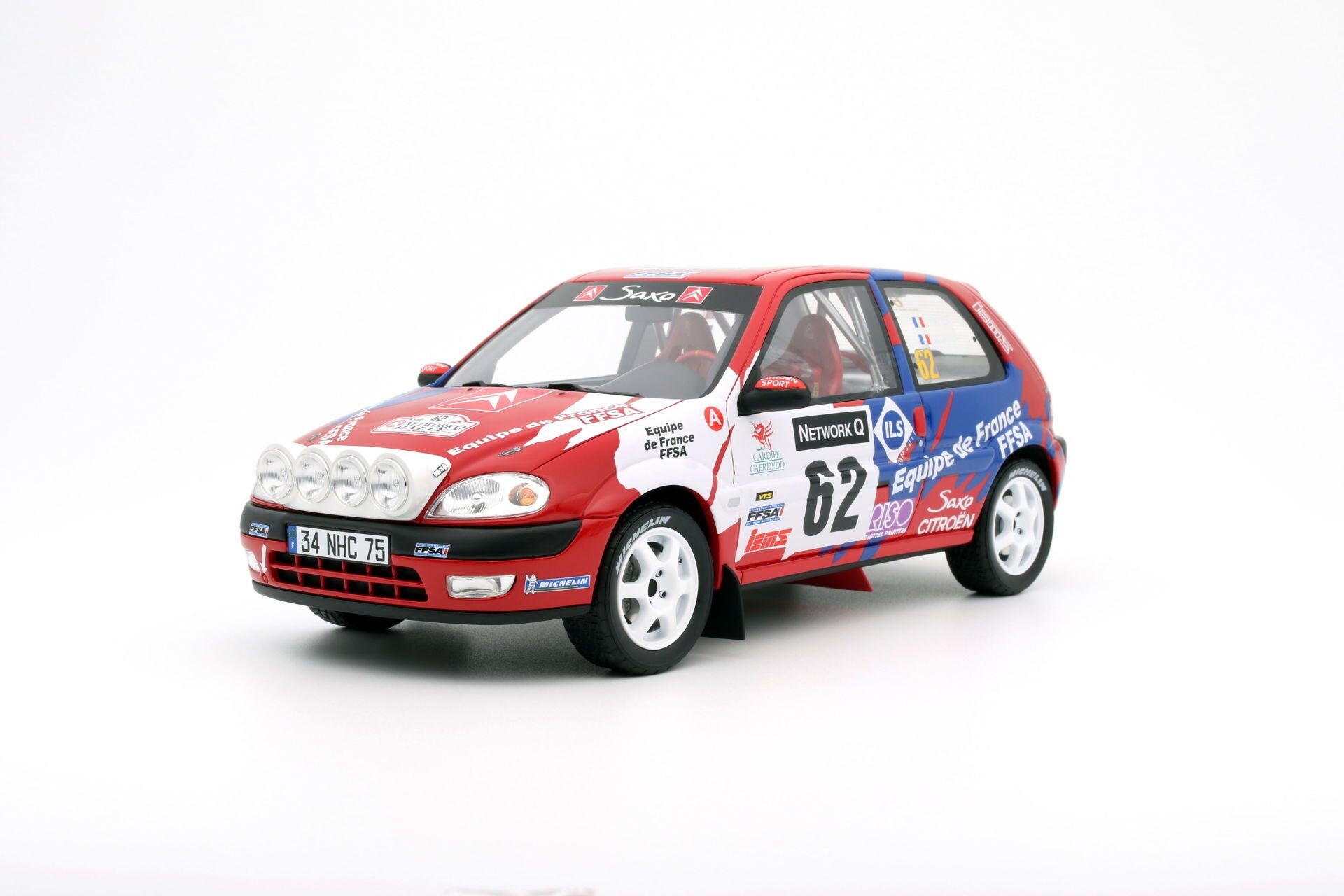 OTTO-MOBILE - CITROEN - SAXO VTS (night version) N 62 RALLY RAC LOMBARD 2000 S.LOEB - D.ELENA