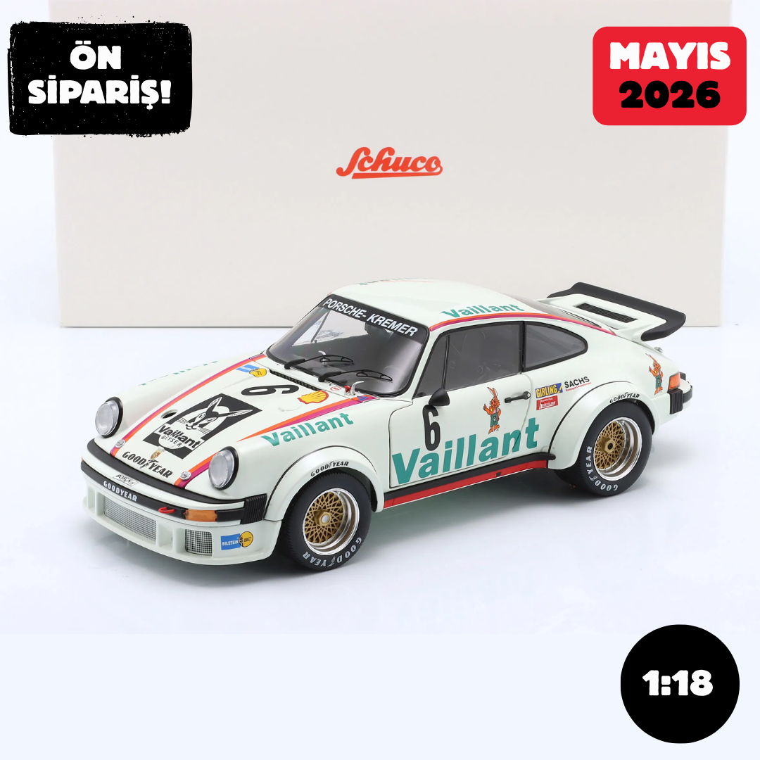 Ön Sipariş - 1/18 SCHUCO Kremer Porsche 934 RSR #6 European GT Championship Norisring 1976 Wollek - 450060200