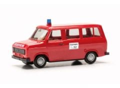 1/87 Ford Transit Fire Department, red