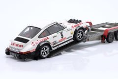 OTTO-MOBILE - PORSCHE - RALLY SET - 911SC TEAM PORSCHE ALMERAS Gr.4 (night version) N 5 RALLY PORTUGAL 1981 JEAN LUC THERIER - MICHEL VIAL + CITROEN C35 VAN ASSISTANCE WITH TRAILER