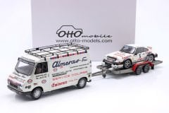 OTTO-MOBILE - PORSCHE - RALLY SET - 911SC TEAM PORSCHE ALMERAS Gr.4 (night version) N 5 RALLY PORTUGAL 1981 JEAN LUC THERIER - MICHEL VIAL + CITROEN C35 VAN ASSISTANCE WITH TRAILER