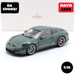 Ön Sipariş - 1/18 Norev Porsche 911 (992) S/T malachite green - 187472