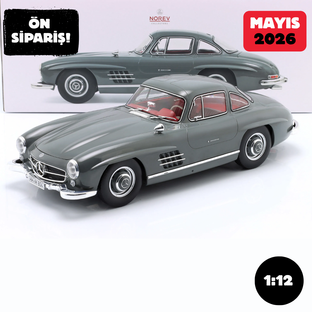 Ön Sipariş - 1/12 Norev Mercedes-Benz 300 SL 1954 graphite grey - 123852