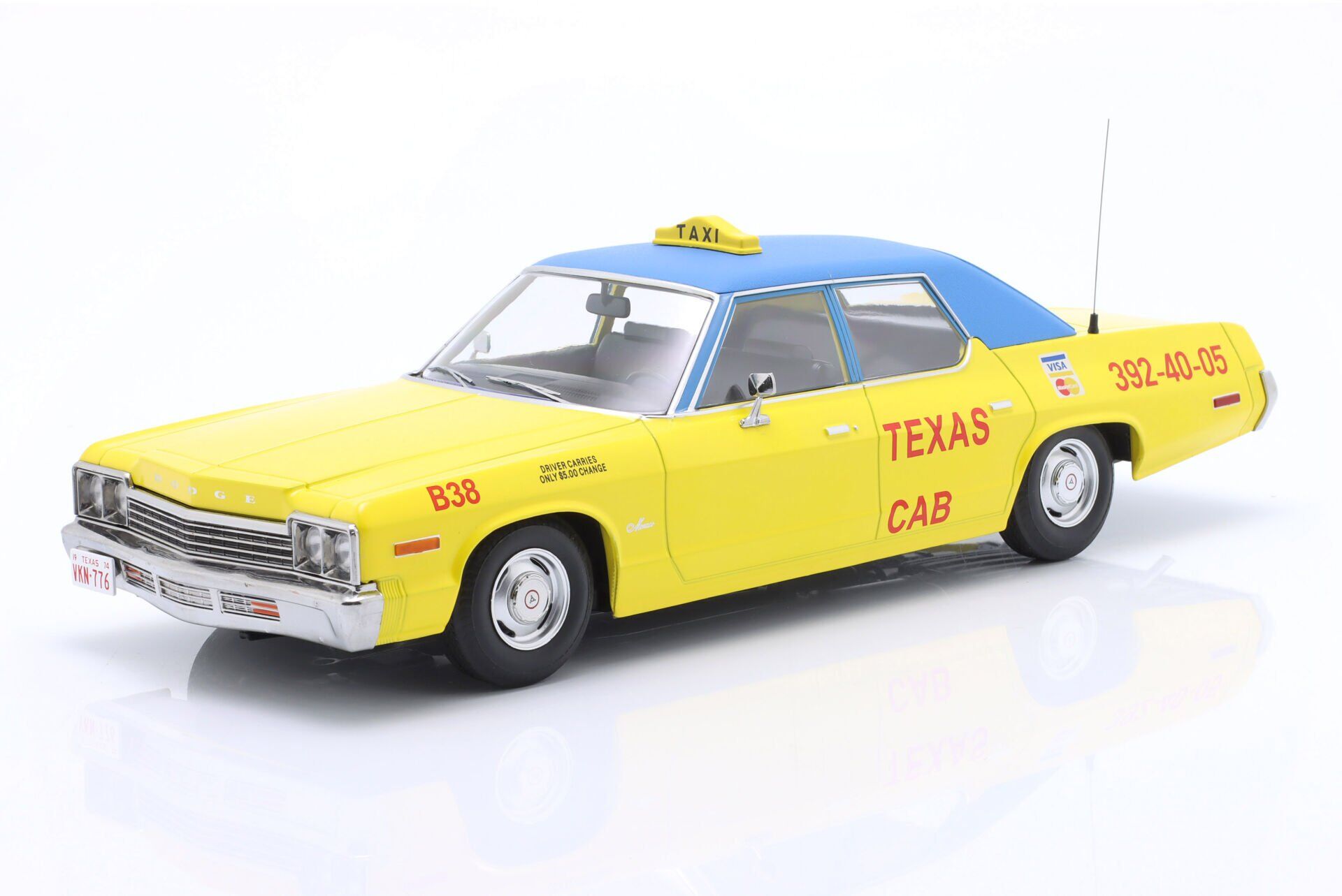 KK-SCALE - DODGE - MONACO TAXI TEXAS CAB B38 1974