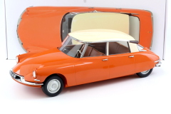 Ön Sipariş - 1/12 Norev Citroen DS 19 Capucine orange & Cream 1957 - 121580