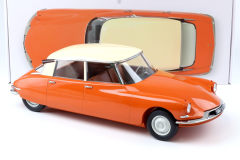 Ön Sipariş - 1/12 Norev Citroen DS 19 Capucine orange & Cream 1957 - 121580