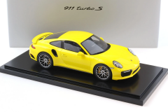 1/18 Spark Porsche 911 991.2 Turbo S Coupe Racing Yellow - WAP0211360G