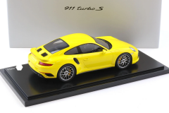1/18 Spark Porsche 911 991.2 Turbo S Coupe Racing Yellow - WAP0211360G