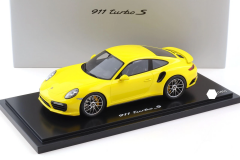 1/18 Spark Porsche 911 991.2 Turbo S Coupe Racing Yellow - WAP0211360G