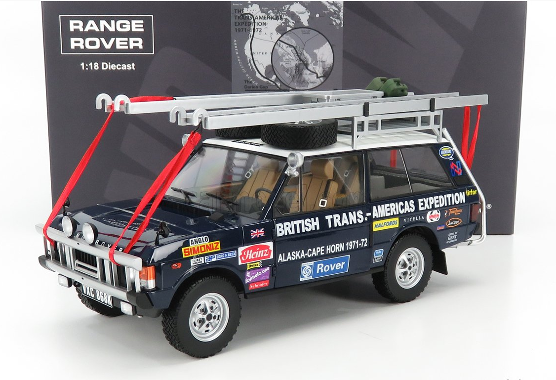ALMOST-REAL - LAND ROVER - RANGE ROVER N 0 RALLY BRITISH TRANS AMERICAS EXPEDITION EDITION ALASKA-CAPE HORN 1971-1972
