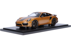 1/18 Spark Porsche 911 Turbo S 991 (Gold Yellow Metallic) Exclusive Series - WAP0219040H