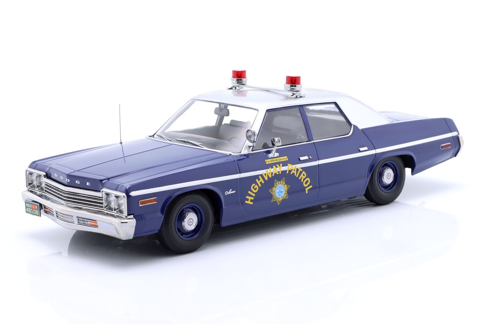 KK-SCALE - DODGE - MONACO NEVADA HIGHWAY PATROL POLICE 1974