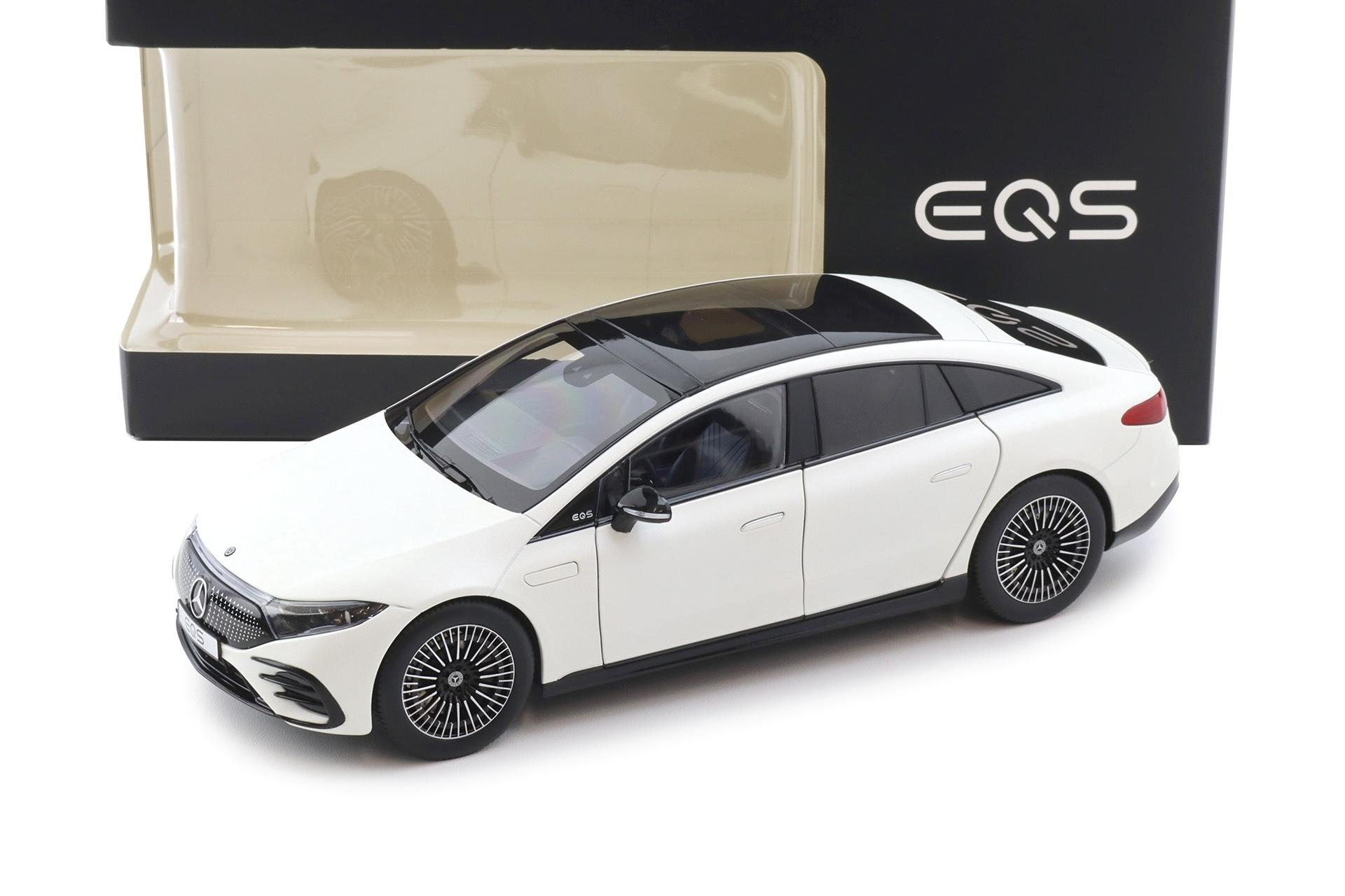 1/18 NZG Mercedes EQS V297 Limousine opalite white bright matt - B66961049