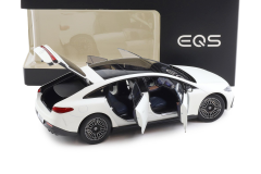 1/18 NZG Mercedes EQS V297 Limousine opalite white bright matt - B66961049