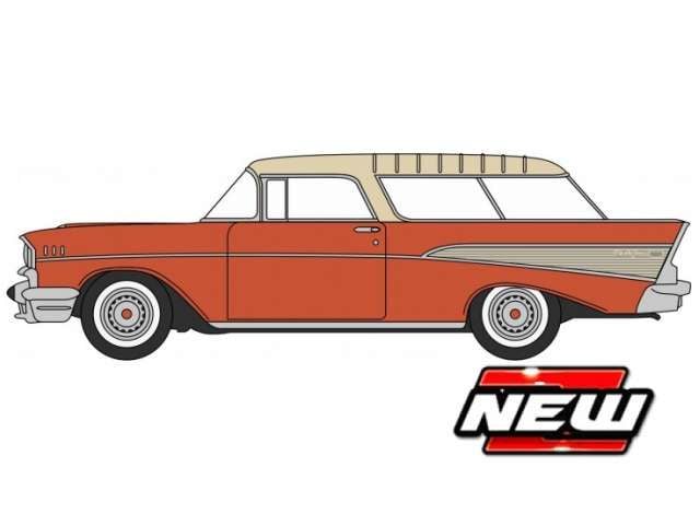 1/87 1957 Chevrolet Nomad, orange/beige