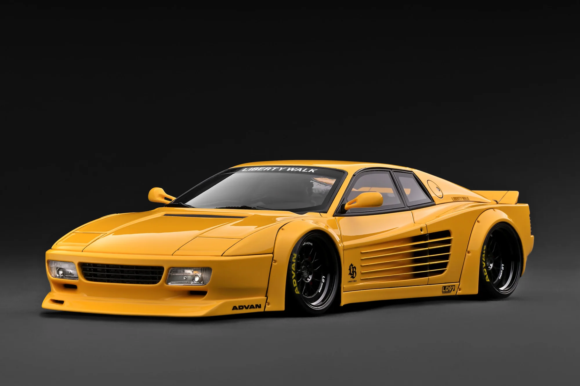 1/18 IGNITION FERRARI LB-WORKS 512 Yellow - IG3794