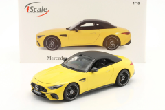 1/18 I-SCALE - MERCEDES BENZ - SL-CLASS SL63 AMG (R232) 4MATIC CABRIOLET SPIDER 2022